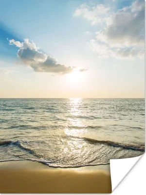 Produktbild von MuchoWow® Poster Meer - Sommer - Strand 30x40 cm - Wandplakat - Poster Kinderzimmer
