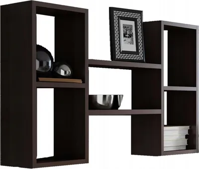 Zdjęcie produktu dla Półka wisząca POLON wenge regał na zdjęcia książki
