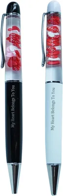 Productafbeelding van My heart belongs To you drijvende grappige pennen leuke - Floater Vloeibare Schrijven Journaling Kantoor Pen