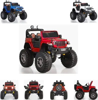 Produktbild von Moni Kinder Elektroauto Fuego, Fernbedienung, Musikfunktion, vier Motoren, Licht rot