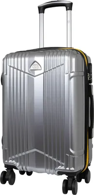 Produktbild von Polycarbonat Kleiner Handgepäck Reisekoffer Daytona 58 cm Hartschale Silber