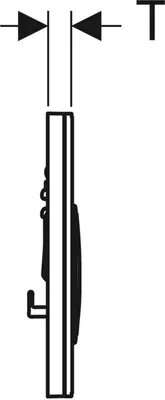 Productafbeelding van Geberit 115.884.JL.1, Spoelplaat, Chroom, Geberit, 246 mm, 14 mm, 164 mm