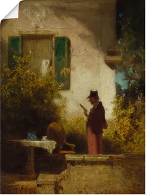 Produktbild von ARTland Poster Die Frühstückslektüre. Um 1850/55 Größe: 90x120 cm