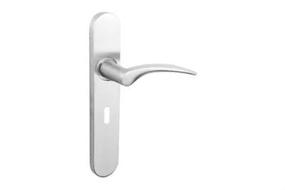 Produktbild von Lavuzo Türgriff Lodini Edelstahl mit abgerundetem Schild SL56 - Pro Set