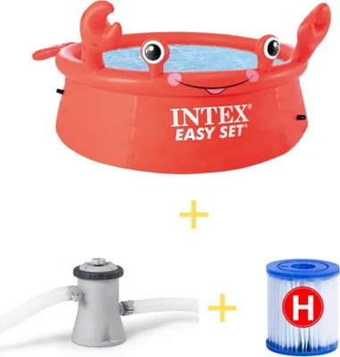 Obrázek produktu pro Bazén Intex Easy Set - 183 cm - Crab Edition - včetně filtračního čerpadla a filtru