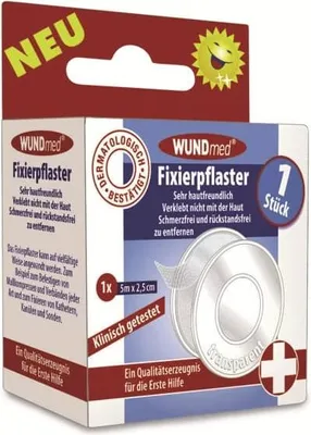 Obrázok produktu pre WUNDmed® 02-089 WUNDmed® Heftpflaster 02-089 transparent 2,5 cm x 5,0 m, 1 St.