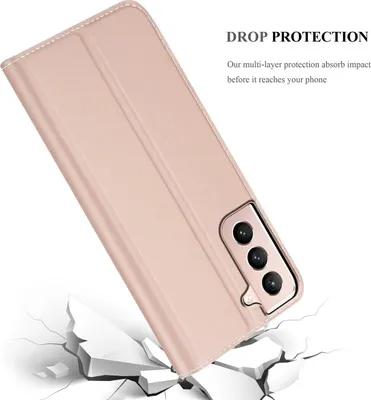Produktbild von Cadorabo Handyhülle für Samsung Galaxy S21 5G Schutz Hülle in Rosa Cover Etui Book Case Booklet