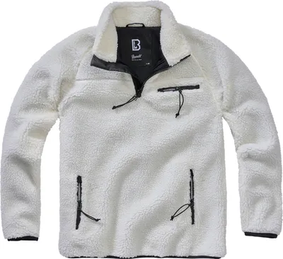 Zdjęcie produktu dla Brandit - Teddyfleece Troyer Sweater weiß - L