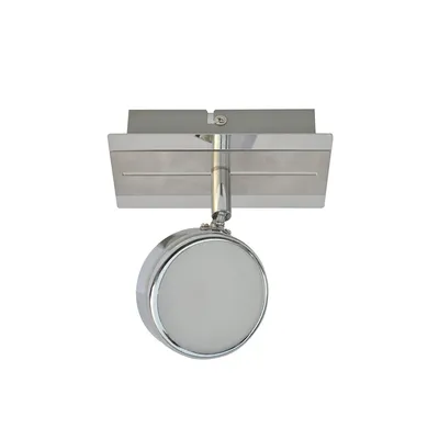 Zdjęcie produktu dla Kinkiet LED NAIM chromowany biały 5W Ciepła biel 400lm metal wym:19x14x7,5cm IP20 Italux