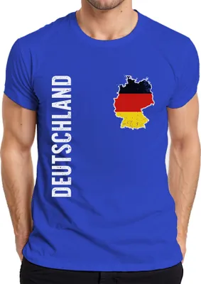 Immagine prodotto di Maglietta Germania Bandiera Calcio Coppa del Mondo 2026 Uomo, Blu, M