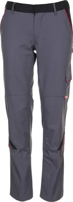 Zdjęcie produktu dla Rozmiar 50 damskie spodnie z paskiem Planam Highline slate black red model 2329