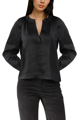 Produktbild von s.Oliver 2173080.9999.34, Bluse, Erwachsener, Weiblich, Schwarz, Langärmlig, Lockere Passform