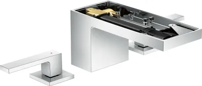 Productafbeelding van Drietalige wastafelmengkraan AXOR MYEDITION 70, zonder plaat, chroom