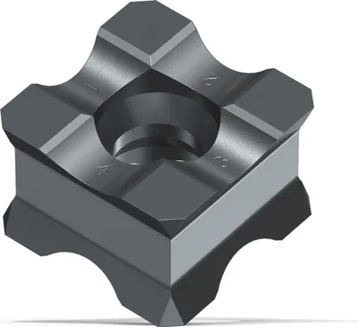 Produktbild von FEIN Wendeschneidplatte KX, VE 10 St, Radius 3 mm für NE-Metalle und weiche Materialien