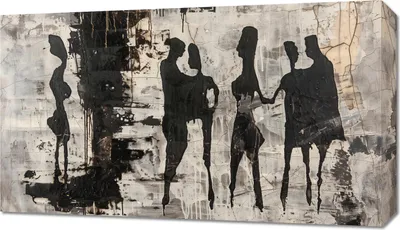 Image de Image 70 x 40 cm Personnes grises