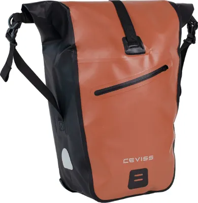 Produktbild von Fahrradtasche braun/schwarz Packtasche 25 L Gepäckträgertasche Wasserdicht Schnellverschluss