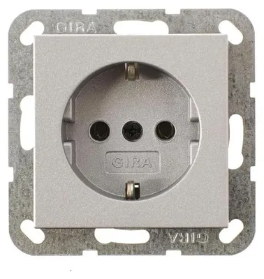 Immagine prodotto di Presa Gira effetto alluminio Sistema 55, 1 pz.