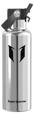Productafbeelding van Sparrow drinkfles van roestvrij staal, 750 ml, FlipFlow thermosfles met rietje