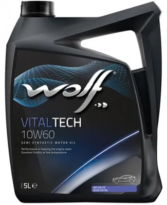 Produktbild von WOLF Vitaltech für 10W-60 5 Liter Motoröl Motorenöl Teilsynthetisch 501 01 505 00 Öl