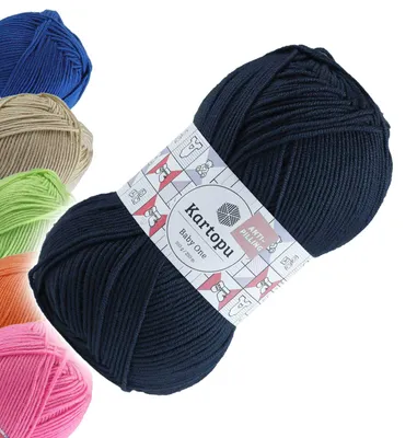 100g Strickgarn Kartopu BABY ONE Antipilling nachtblau