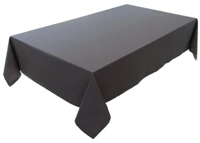 Tischdecke 150x220 cm, 100% Baumwolle, Basaltgrau, rechteckig