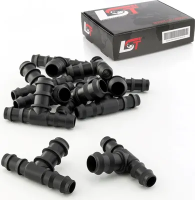 Produktbild von 10x T-Verbinder PE-Reduzierstück Bewässerungssystem Tropfbewässerung 16x20x16mm