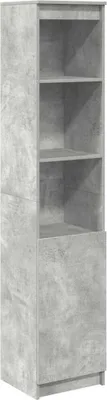Produktbild von Highboard Betongrau 37,5x35x180 cm Holzwerkstoff