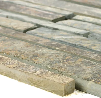Produktbild von Mosaikfliesen Naturstein Kilis Schiefer Rustik