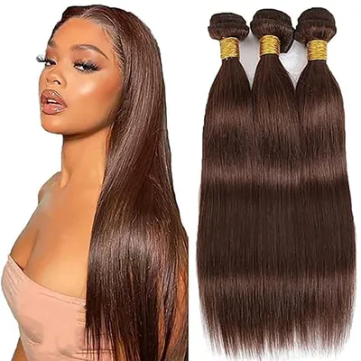 Imagen del producto de Extensiones de cabello humano, color chocolate