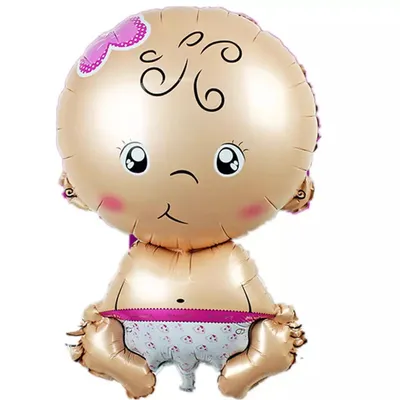 Zdjęcie produktu dla Balon foliowy dziewczynka, ok. 78 x 49 cm