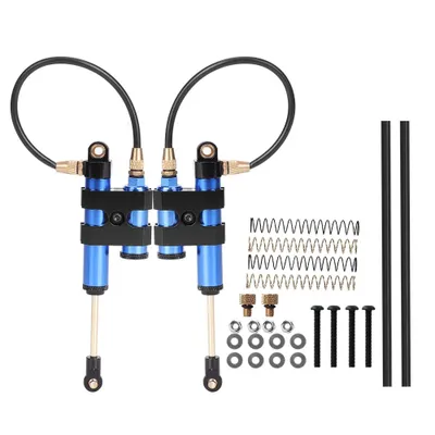 Produktbild von Unterdruck-Stoßdämpfer, 100mm, für SCX10 TRX4, 1:10 RC Auto, blau, Metall, ölgefüllt