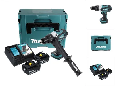 Produktbild von Makita DDF 458 RGJ Akku Bohrschrauber 18 V 91 Nm + 2x Akku 6,0 Ah + Ladegerät + Makpac