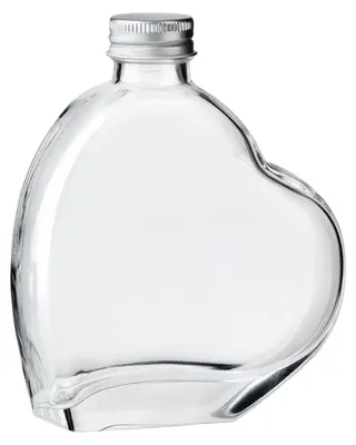 Produktbild von Flasche Herzform 200ml Herzflashen Herz Glas Flaschen Herzförmig Geschenk