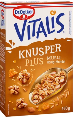 Produktbild von Vitalis Knusper Plus Honig-Mandel 0,45Kg