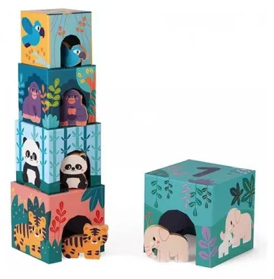 Image de Janod Pyramide et figurines aniamux WWF