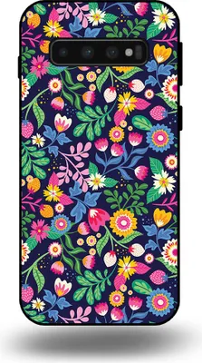 Zdjęcie produktu dla Etui na telefon Smartphonica do Samsunga Galaxy S10 z kwiatowym nadrukiem - tylna obudowa z TPU w kwiatowy wzór