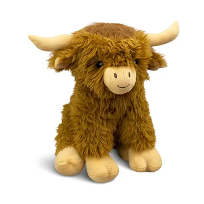 Produktbild von Kuscheltier Stier 43 cm braun – Weiches Plüschtier, großes Stofftier