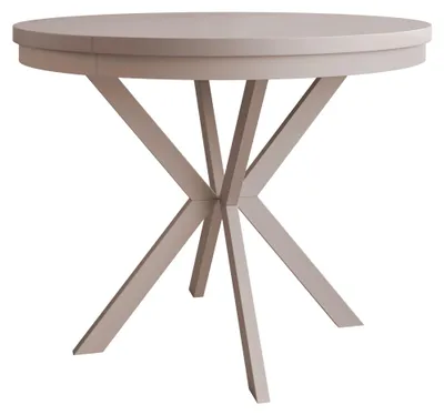 Produktbild von MIRJAN24 Tisch Edder 120, Esszimmer Tisch, Beine aus Stahl (Farbe: Cashmere / Cashmere)