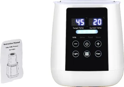 Zdjęcie produktu dla Podgrzewacz do butelek dla niemowląt, 6 funkcji, automatyczne wyłączanie, kolor biały, napięcie 220V