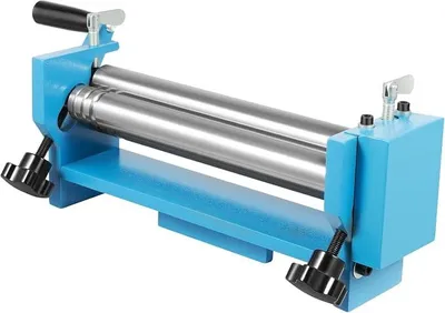 Produktbild von Rundbiegemaschine, 3-Walzen Blechbiegemaschine, 300 Mm Sickenmaschin