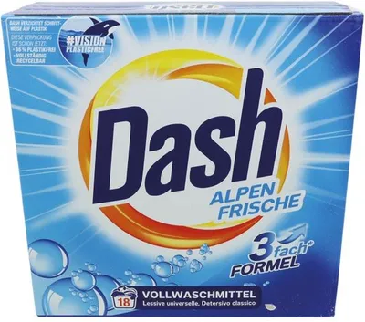 Produktbild von DASH Alpen Frische Vollwaschmittel 18WL 1,17kg