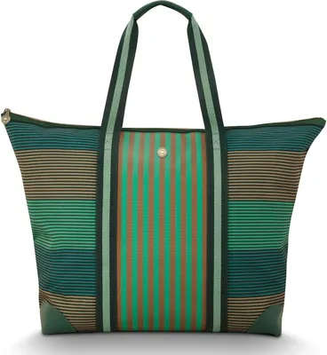 Produktbild von Pip Studio Tilda Tote Bag Large Stripe Green 66x20x44cm