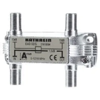 Obrázek produktu pro Kathrein EAD 02/G, 75 ohm, 5 - 1218 MHz, Stříbrná, Zinek, 1 kusů, F
