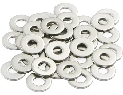 Productafbeelding van Roestvrijstalen Ringen - Platte afstandhouders - Bevestigingen Versterken - Corrosiebestendig Materiaal - M25 x 6 mm - Zilverkleurig