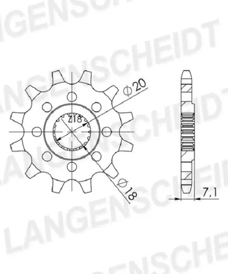 Produktbild von Ritzel Supersprox 520 - 13Z CST-427:13|feinverzahnt 18,0/20,0