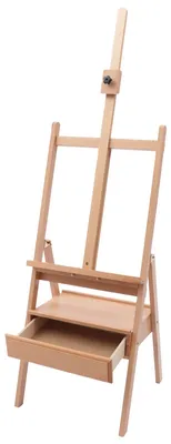 Productafbeelding van Trekbare tekenplank, in hoogte verstelbaar, gemaakt van duurzaam beukenhout, beuken tekenbureau