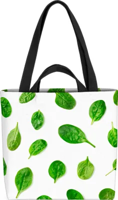 Produktbild von VOID Spinatblätter Spinat Essen Gemüse Tasche 33x33x14cm,15l Einkaufs-Beutel Shopper Einkaufs-Tasche Bag