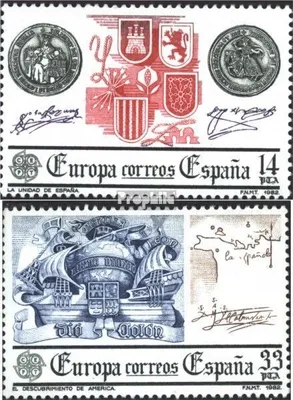 Produktbild von Briefmarken Spanien 1982 Mi 2545-2546 (kompl.Ausg.) postfrisch Hist. Ereignisse