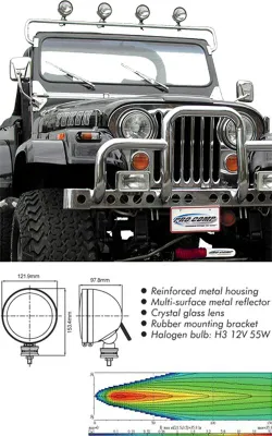 Obrázek produktu pro Fernscheinwerfer Chrom Jeep Suzuki Toyota Van GMC Chevy