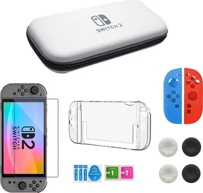 Obrázok produktu pre INF Súprava ochranného puzdra pre Switch2 - biele prevedenie